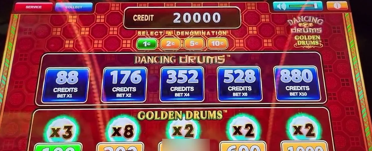 The bet pad carries a persistent bonus multiplier for every bet level. Here the x8 — the max — sits on one level; that is the read.