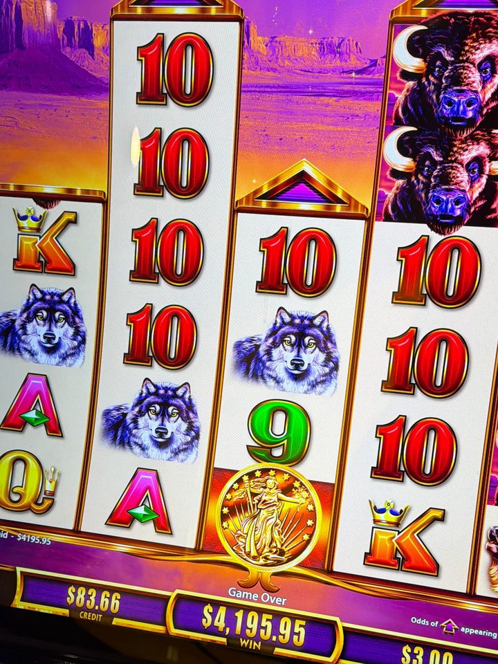 Advantage play win — $4,195