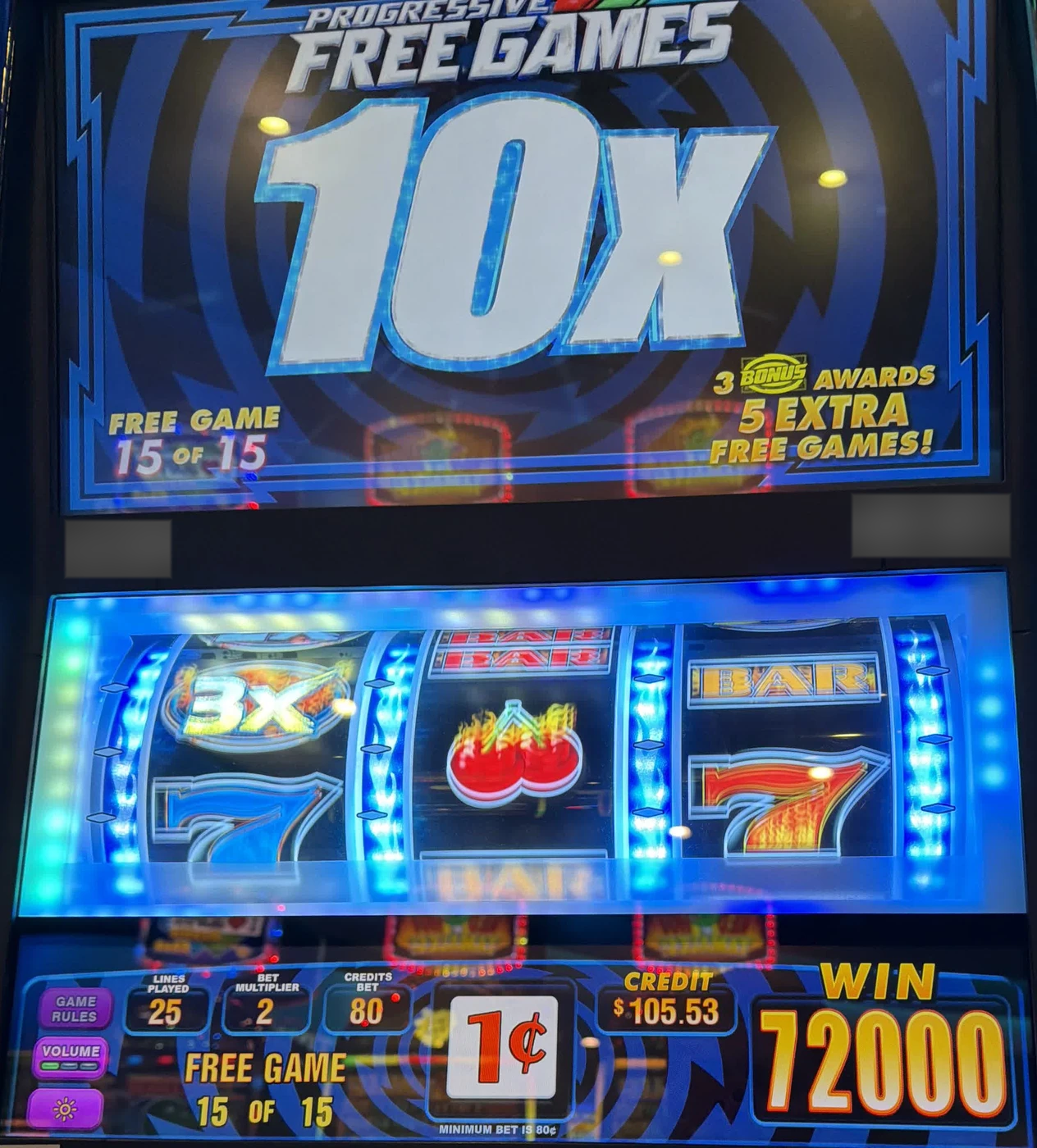 $720 advantage play win — Legend of the 3x 2x Phoenix.